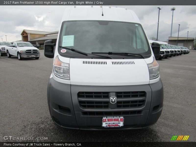 Bright White / Gray 2017 Ram ProMaster 1500 High Roof Cargo Van