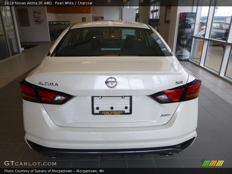 Pearl White / Charcoal 2019 Nissan Altima SR AWD