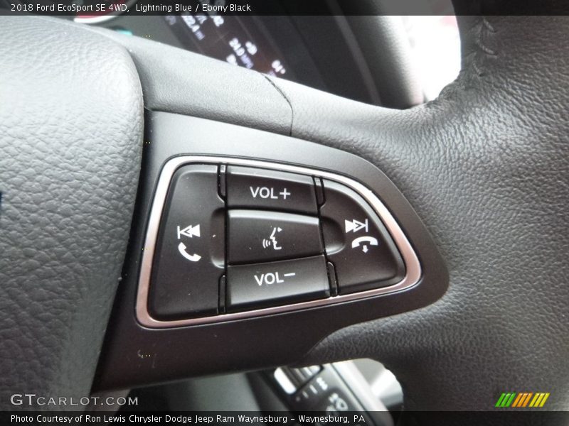 Lightning Blue / Ebony Black 2018 Ford EcoSport SE 4WD