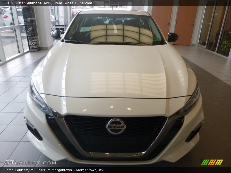 Pearl White / Charcoal 2019 Nissan Altima SR AWD
