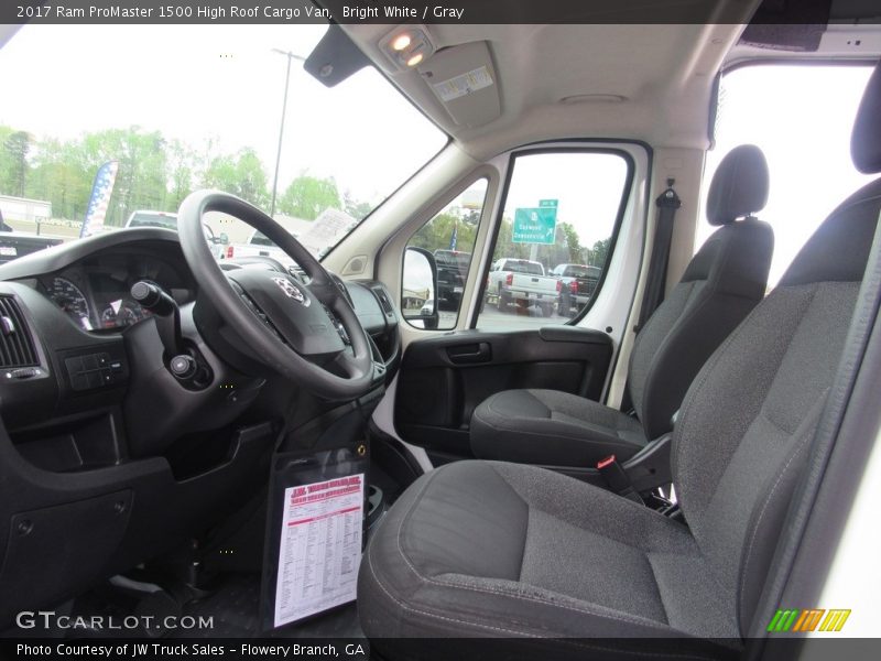 Bright White / Gray 2017 Ram ProMaster 1500 High Roof Cargo Van