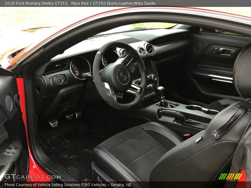 Front Seat of 2018 Mustang Shelby GT350