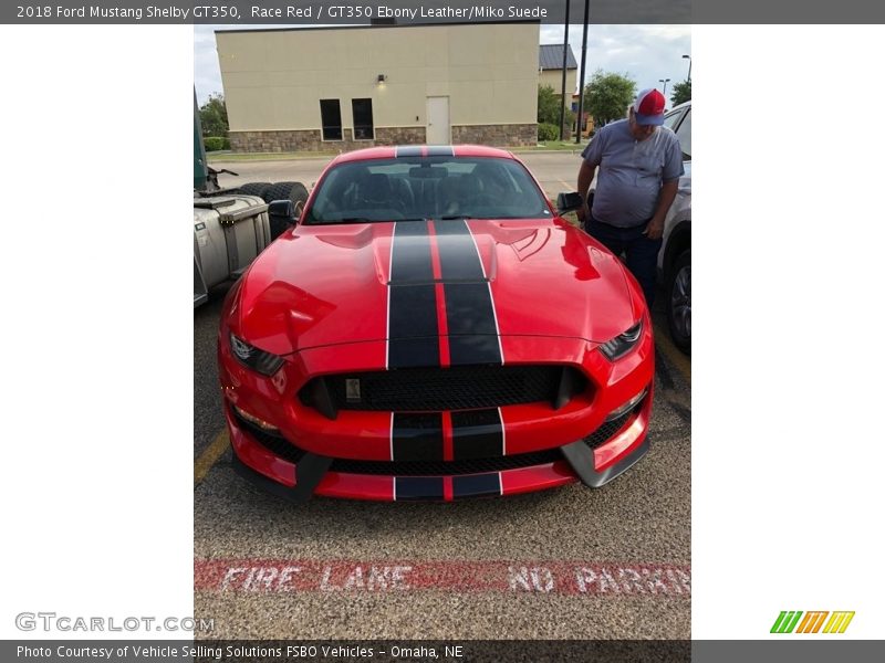 Race Red / GT350 Ebony Leather/Miko Suede 2018 Ford Mustang Shelby GT350