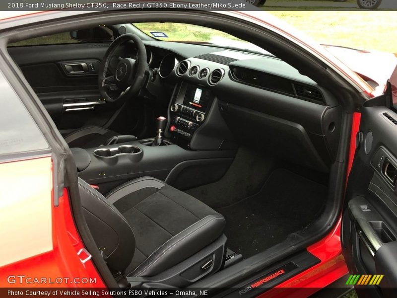 Race Red / GT350 Ebony Leather/Miko Suede 2018 Ford Mustang Shelby GT350