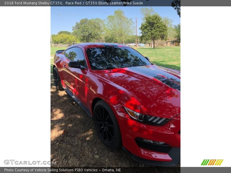 Race Red / GT350 Ebony Leather/Miko Suede 2018 Ford Mustang Shelby GT350