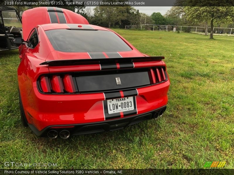 Race Red / GT350 Ebony Leather/Miko Suede 2018 Ford Mustang Shelby GT350