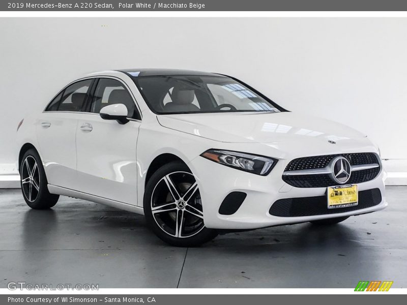 Polar White / Macchiato Beige 2019 Mercedes-Benz A 220 Sedan