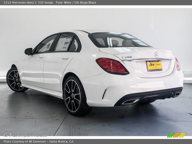 Polar White / Silk Beige/Black 2019 Mercedes-Benz C 300 Sedan