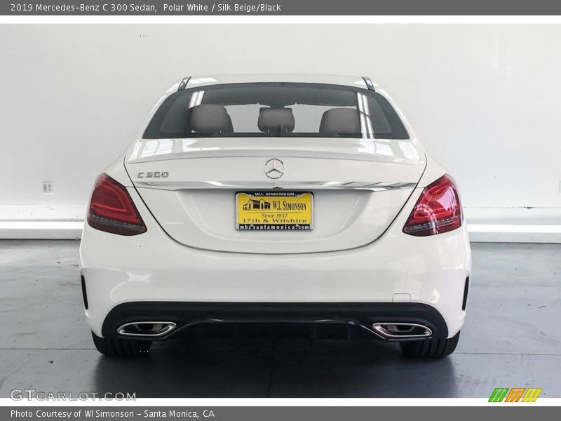 Polar White / Silk Beige/Black 2019 Mercedes-Benz C 300 Sedan