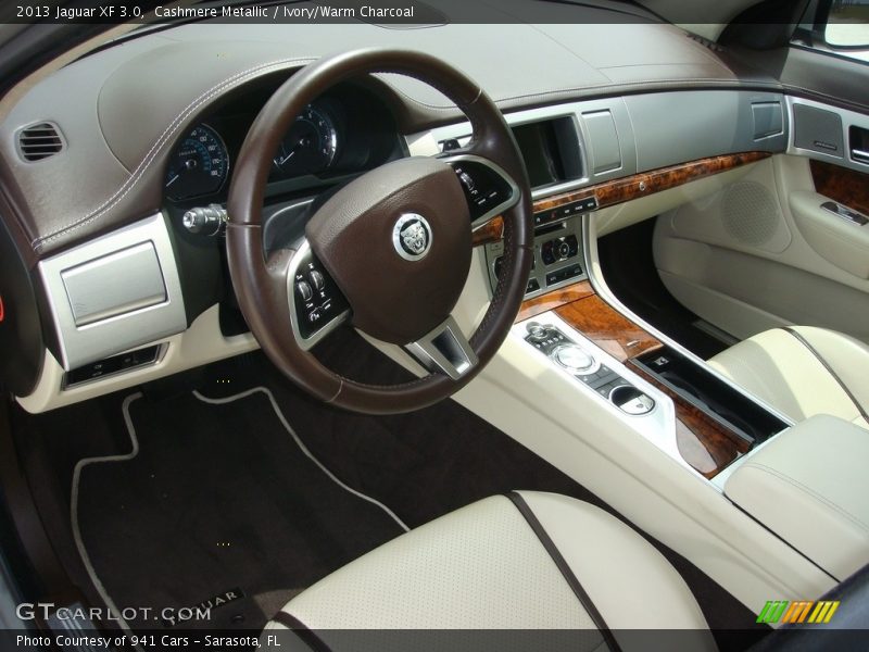 Cashmere Metallic / Ivory/Warm Charcoal 2013 Jaguar XF 3.0