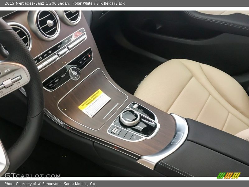 Polar White / Silk Beige/Black 2019 Mercedes-Benz C 300 Sedan
