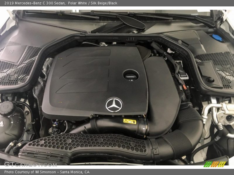 Polar White / Silk Beige/Black 2019 Mercedes-Benz C 300 Sedan