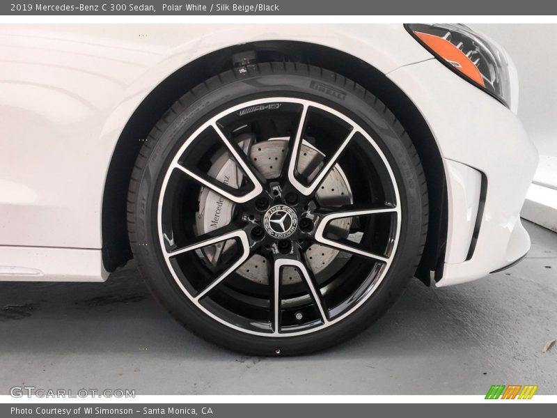 Polar White / Silk Beige/Black 2019 Mercedes-Benz C 300 Sedan
