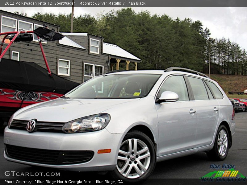 Moonrock Silver Metallic / Titan Black 2012 Volkswagen Jetta TDI SportWagen