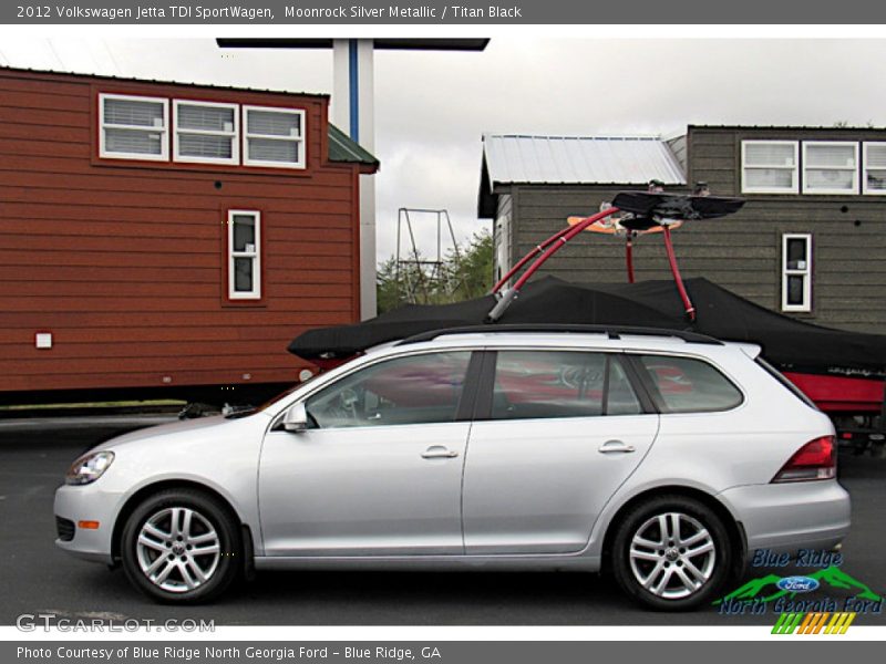 Moonrock Silver Metallic / Titan Black 2012 Volkswagen Jetta TDI SportWagen
