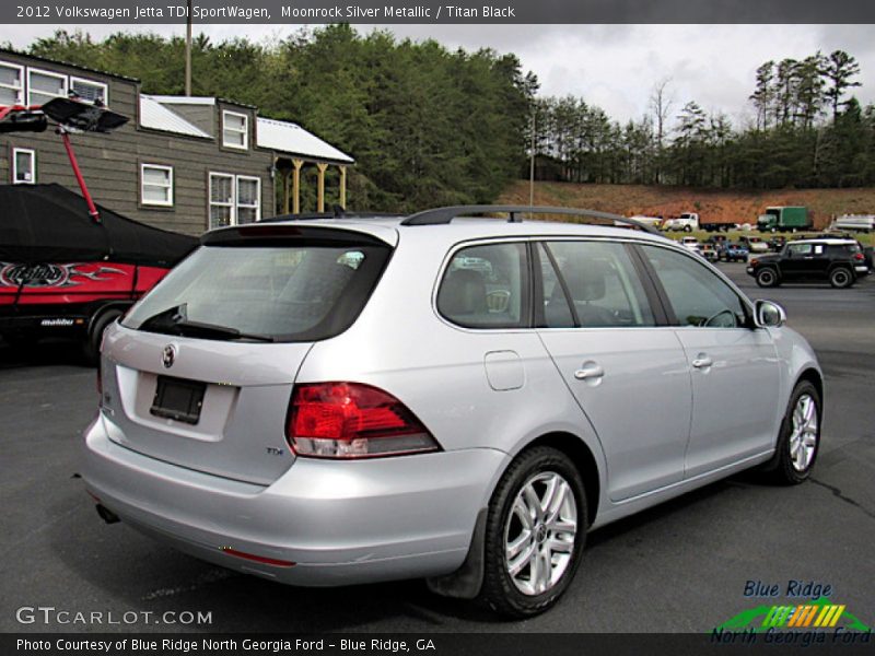 Moonrock Silver Metallic / Titan Black 2012 Volkswagen Jetta TDI SportWagen