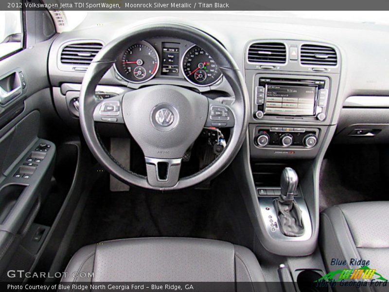 Moonrock Silver Metallic / Titan Black 2012 Volkswagen Jetta TDI SportWagen