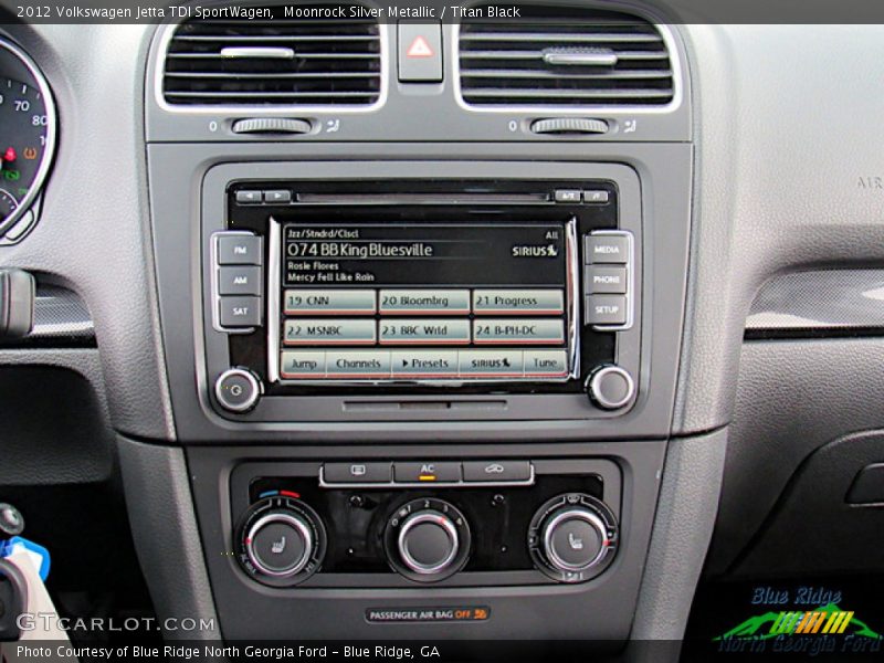 Moonrock Silver Metallic / Titan Black 2012 Volkswagen Jetta TDI SportWagen