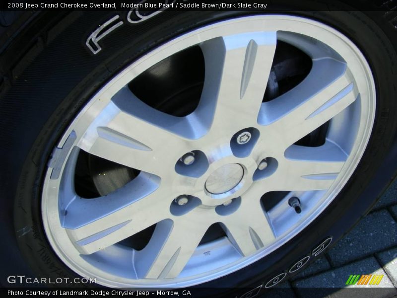 Modern Blue Pearl / Saddle Brown/Dark Slate Gray 2008 Jeep Grand Cherokee Overland
