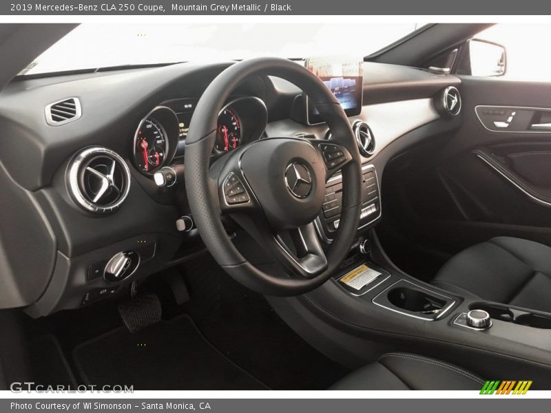 Mountain Grey Metallic / Black 2019 Mercedes-Benz CLA 250 Coupe
