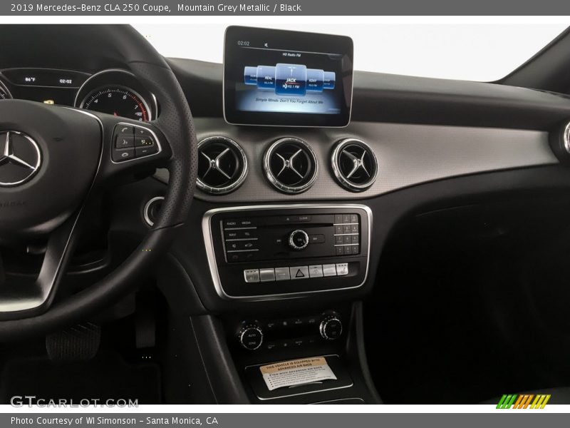 Mountain Grey Metallic / Black 2019 Mercedes-Benz CLA 250 Coupe
