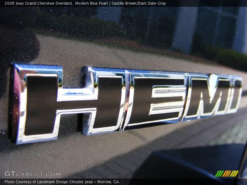 Modern Blue Pearl / Saddle Brown/Dark Slate Gray 2008 Jeep Grand Cherokee Overland