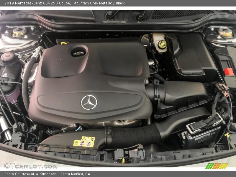 Mountain Grey Metallic / Black 2019 Mercedes-Benz CLA 250 Coupe