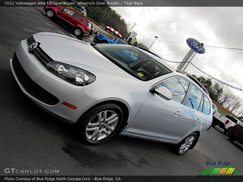 Moonrock Silver Metallic / Titan Black 2012 Volkswagen Jetta TDI SportWagen