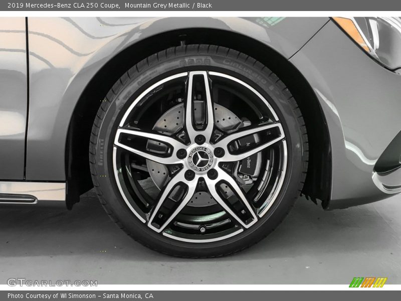 Mountain Grey Metallic / Black 2019 Mercedes-Benz CLA 250 Coupe