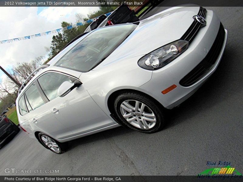 Moonrock Silver Metallic / Titan Black 2012 Volkswagen Jetta TDI SportWagen