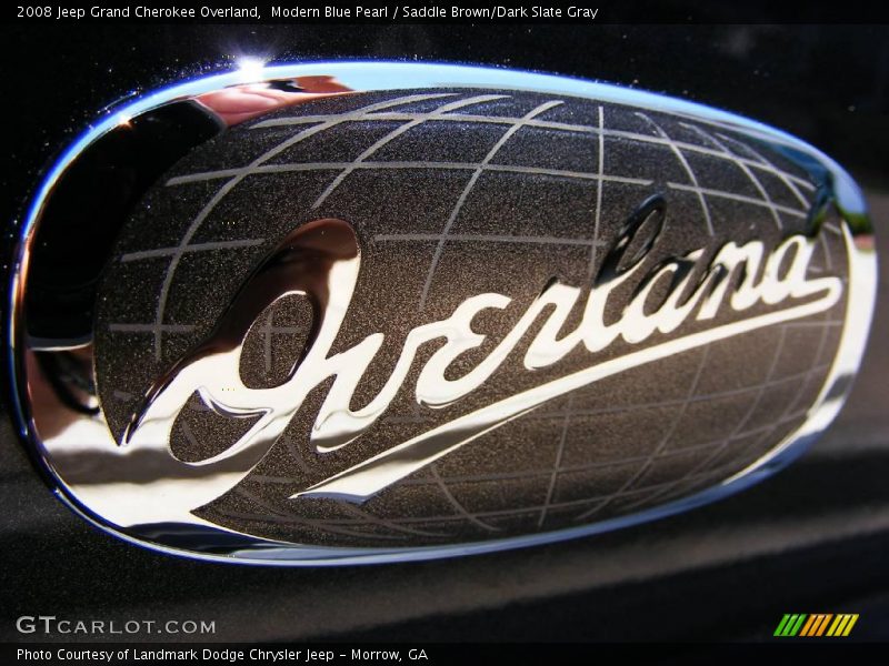 Modern Blue Pearl / Saddle Brown/Dark Slate Gray 2008 Jeep Grand Cherokee Overland