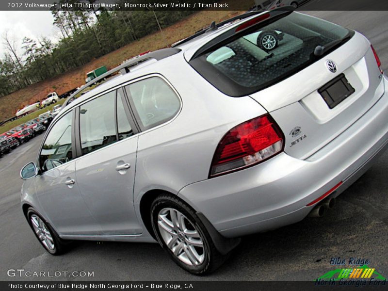 Moonrock Silver Metallic / Titan Black 2012 Volkswagen Jetta TDI SportWagen