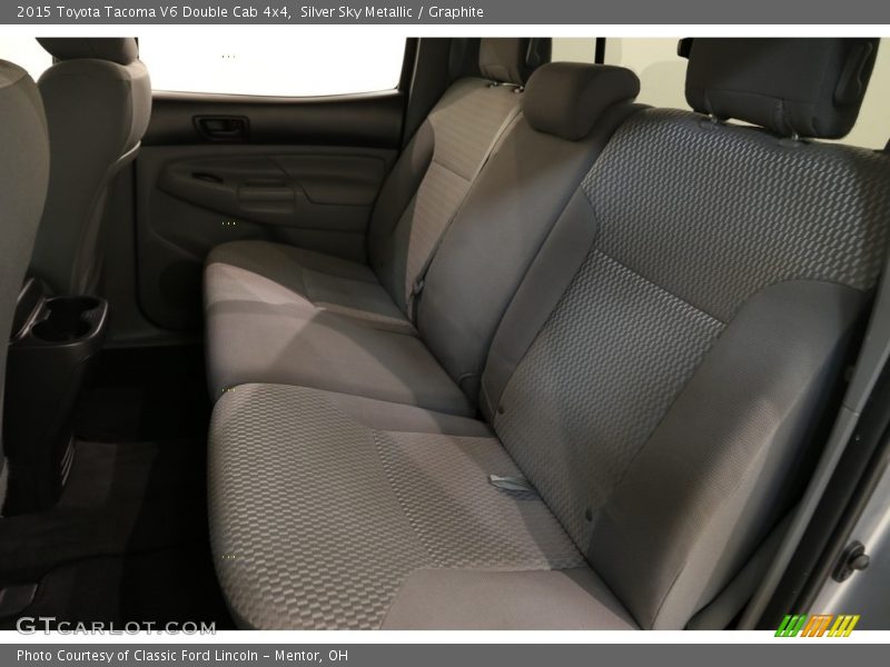 Silver Sky Metallic / Graphite 2015 Toyota Tacoma V6 Double Cab 4x4