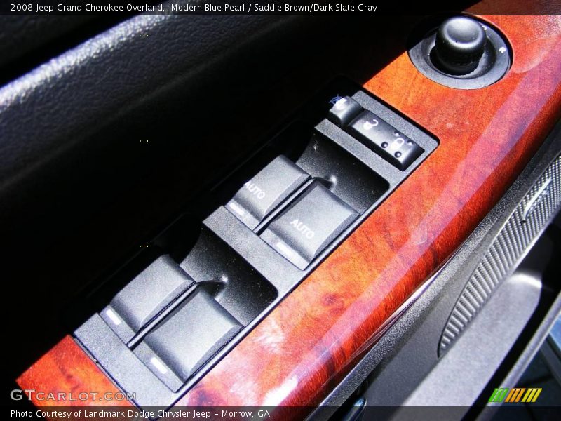 Modern Blue Pearl / Saddle Brown/Dark Slate Gray 2008 Jeep Grand Cherokee Overland