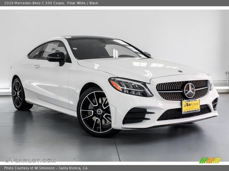 Polar White / Black 2019 Mercedes-Benz C 300 Coupe