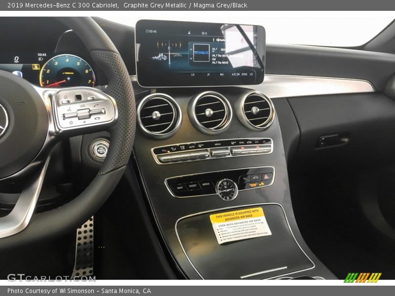 Graphite Grey Metallic / Magma Grey/Black 2019 Mercedes-Benz C 300 Cabriolet
