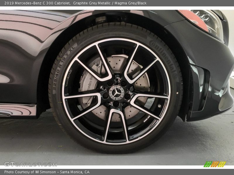 Graphite Grey Metallic / Magma Grey/Black 2019 Mercedes-Benz C 300 Cabriolet