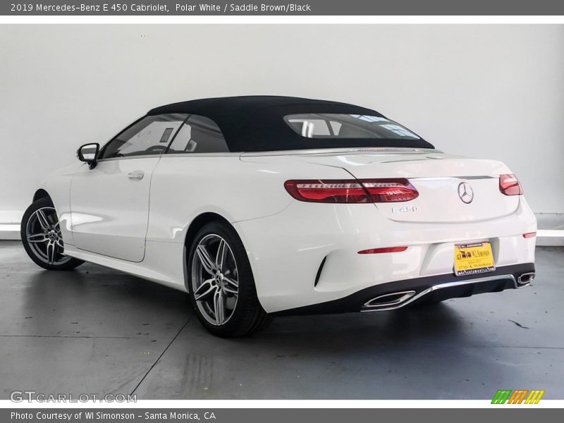 Polar White / Saddle Brown/Black 2019 Mercedes-Benz E 450 Cabriolet