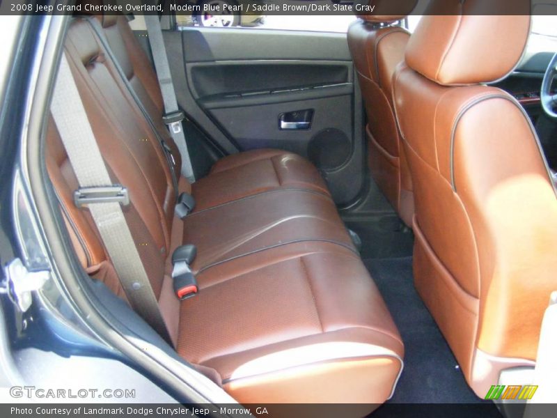 Modern Blue Pearl / Saddle Brown/Dark Slate Gray 2008 Jeep Grand Cherokee Overland