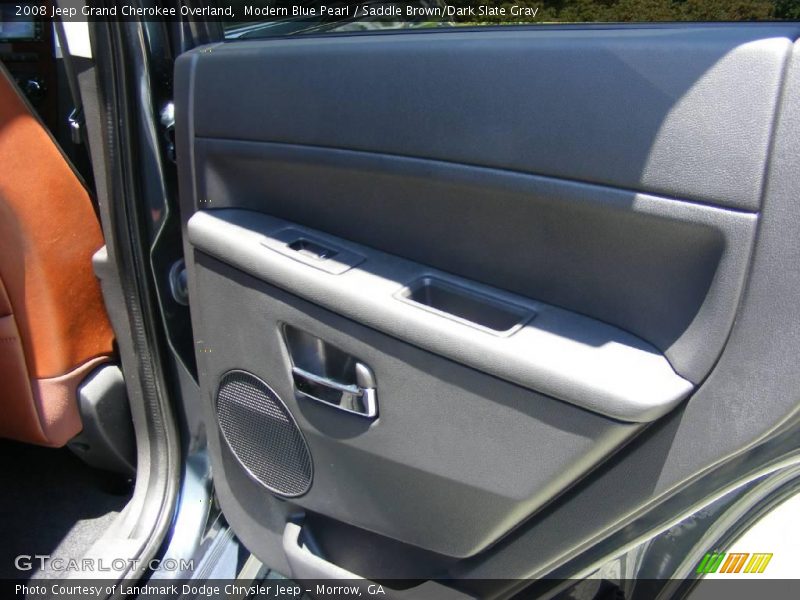 Modern Blue Pearl / Saddle Brown/Dark Slate Gray 2008 Jeep Grand Cherokee Overland
