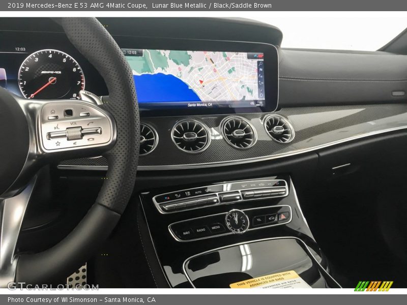 Lunar Blue Metallic / Black/Saddle Brown 2019 Mercedes-Benz E 53 AMG 4Matic Coupe