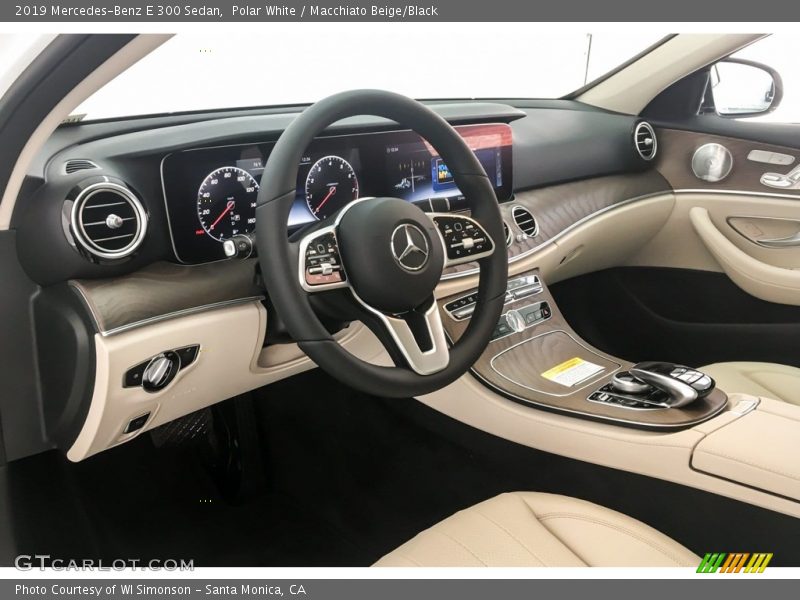 Polar White / Macchiato Beige/Black 2019 Mercedes-Benz E 300 Sedan