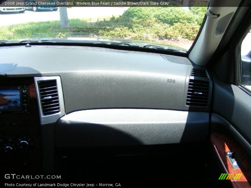 Modern Blue Pearl / Saddle Brown/Dark Slate Gray 2008 Jeep Grand Cherokee Overland