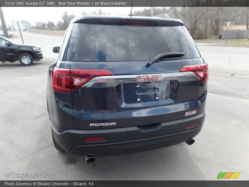 Blue Steel Metallic / Jet Black/Kalahari 2019 GMC Acadia SLT AWD