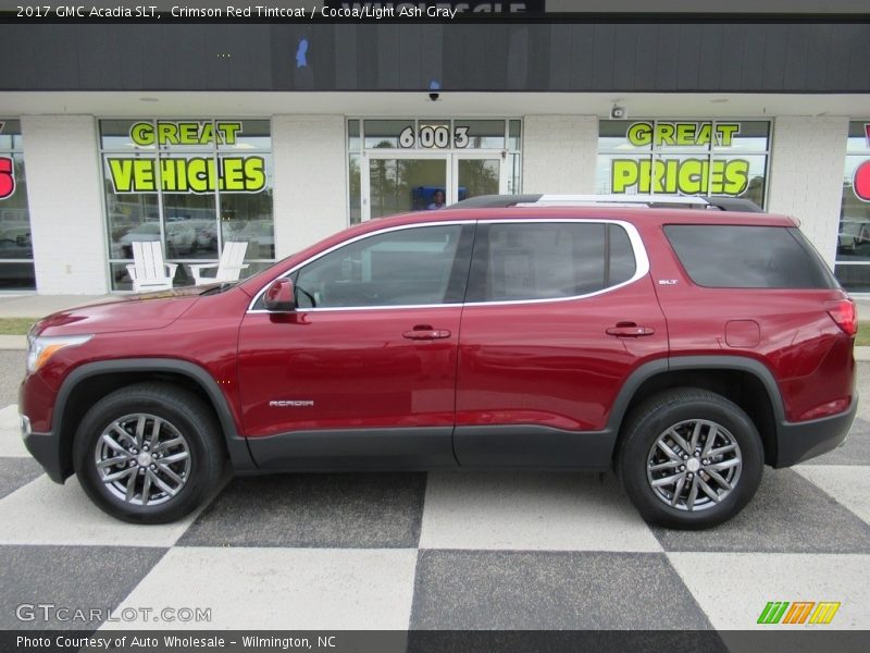 Crimson Red Tintcoat / Cocoa/Light Ash Gray 2017 GMC Acadia SLT