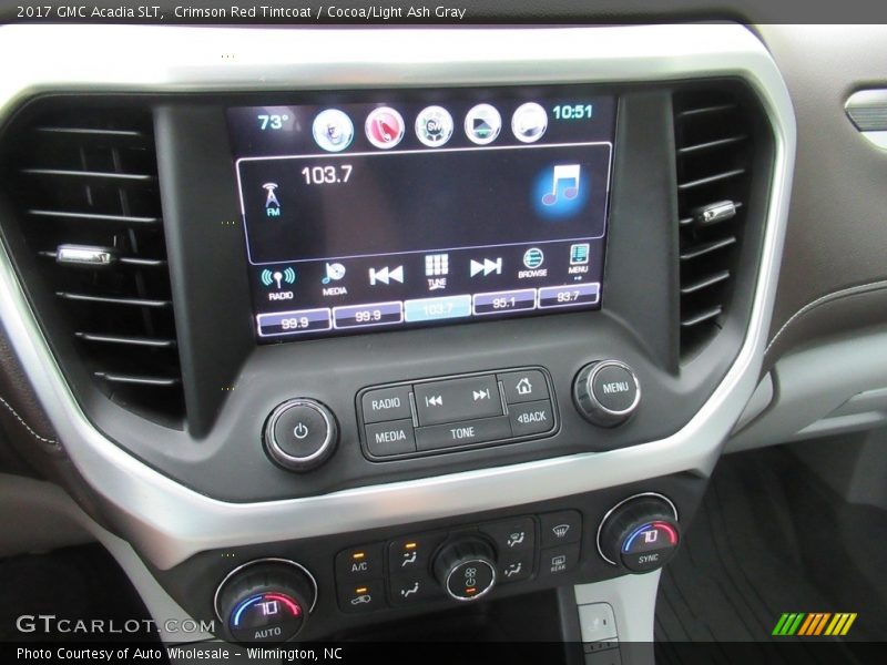 Crimson Red Tintcoat / Cocoa/Light Ash Gray 2017 GMC Acadia SLT
