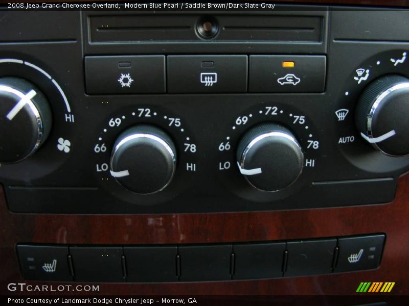 Modern Blue Pearl / Saddle Brown/Dark Slate Gray 2008 Jeep Grand Cherokee Overland