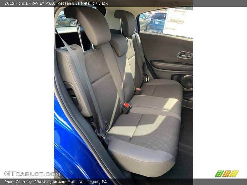 Aegean Blue Metallic / Black 2019 Honda HR-V EX AWD