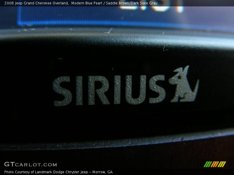 Modern Blue Pearl / Saddle Brown/Dark Slate Gray 2008 Jeep Grand Cherokee Overland