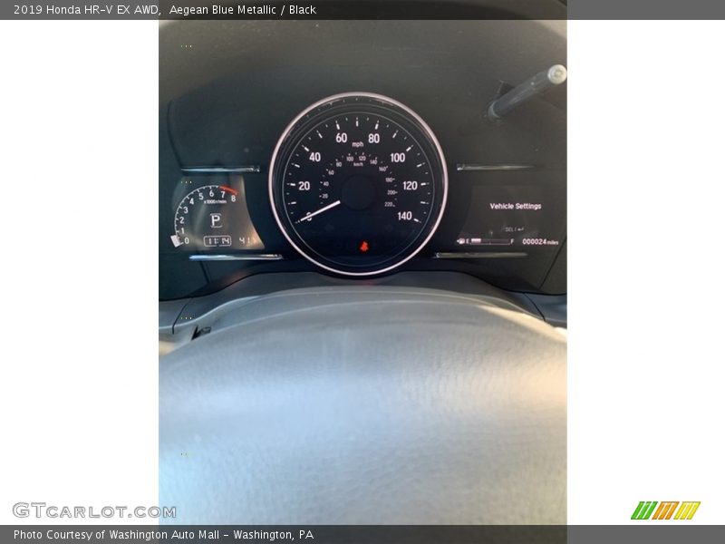 Aegean Blue Metallic / Black 2019 Honda HR-V EX AWD